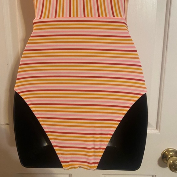 “AERIE” Striped One Piece Bathing Suit - Picture 8 of 11